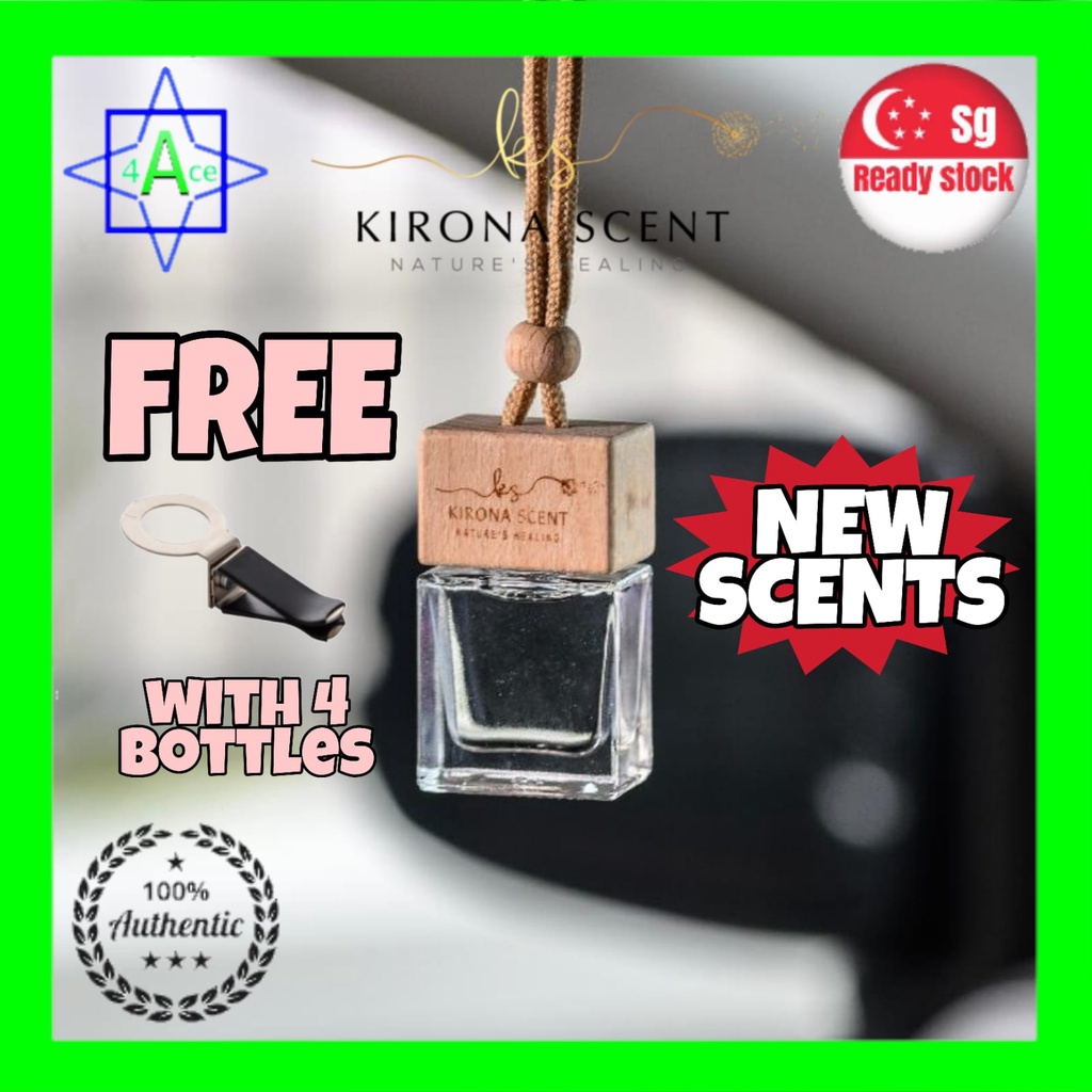 Kirona Scent Mori Hanging Perfume -  Hotel Scent - Car Air Fresheners  - 10ml - Aromatherapy Fragrance - Singapore Made