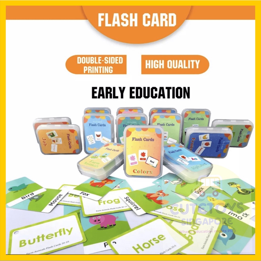 [SG LOCAL STOCK] Flash Card with Ring English Reading Learning