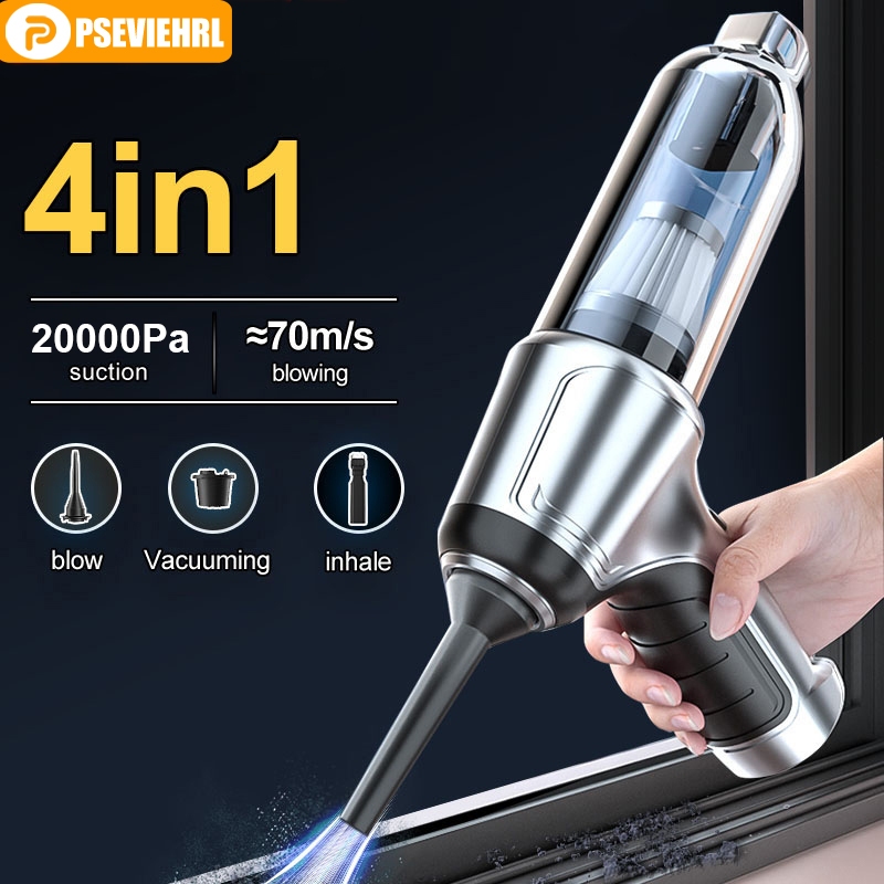 4in1 Cordless Vacuum Cleaner Blower 20000Pa Wireless Car Vacuum Cleaner Air Duster Blower Mini Vacuum Cleaner