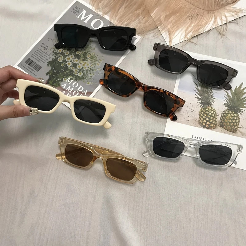 Korean Version Retro Square Small Frame Sunglasses