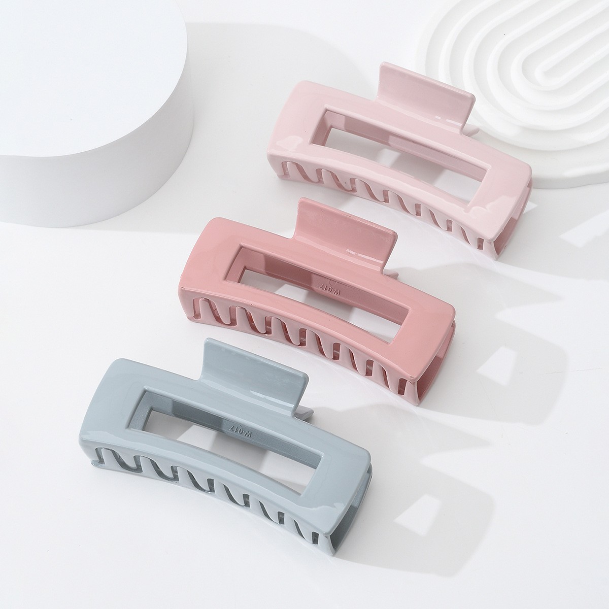 1 Lacquer Macaron Color Shark Clip Fashion Elegant Simple Hair Clip Suitable for Home Outing Play Party Use Hair Clip Hair Accessories
