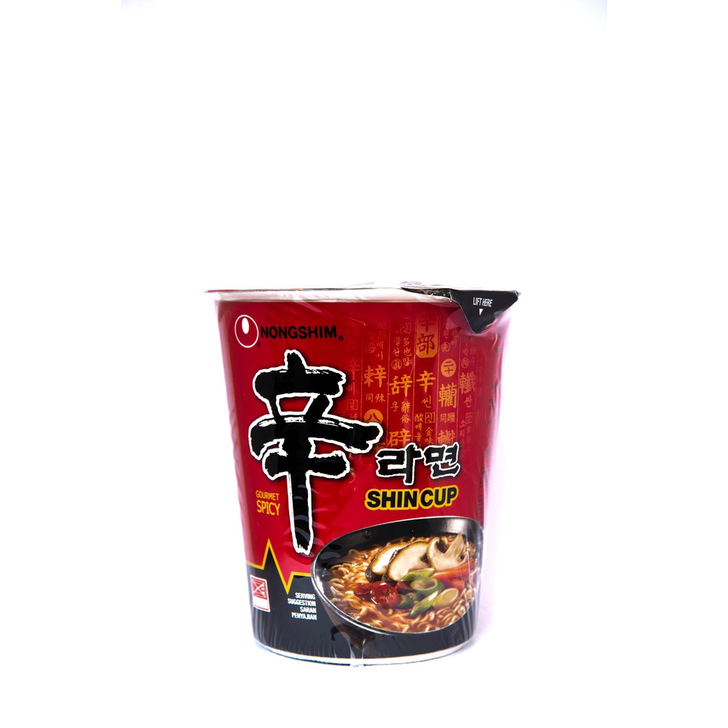 Nongshim Spicy Mushroom Shin Ramyun - 72g Cup [Korean]