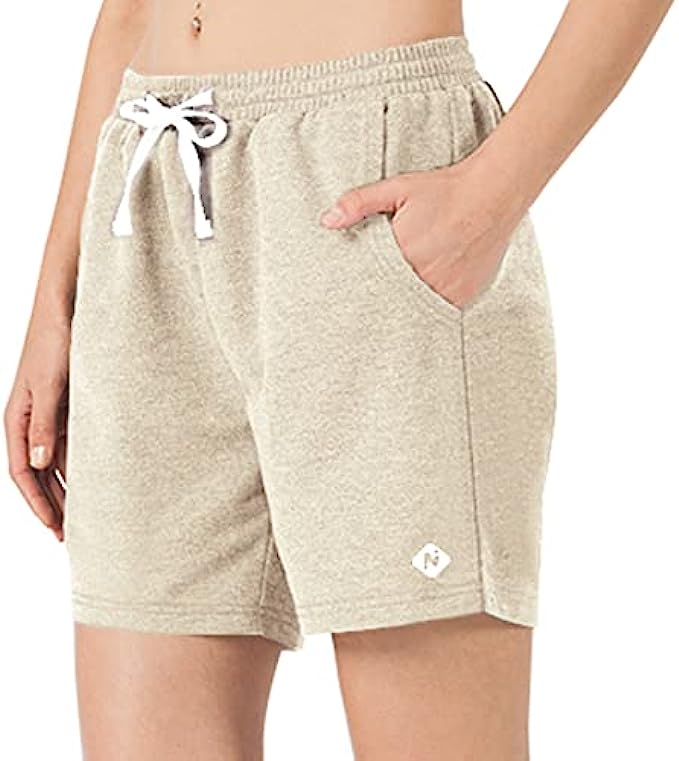 NAVISKIN Women's Lightweight Bermuda Shorts Athletic Shorts Knee Length Casual Walking Summer Shorts with Pockets