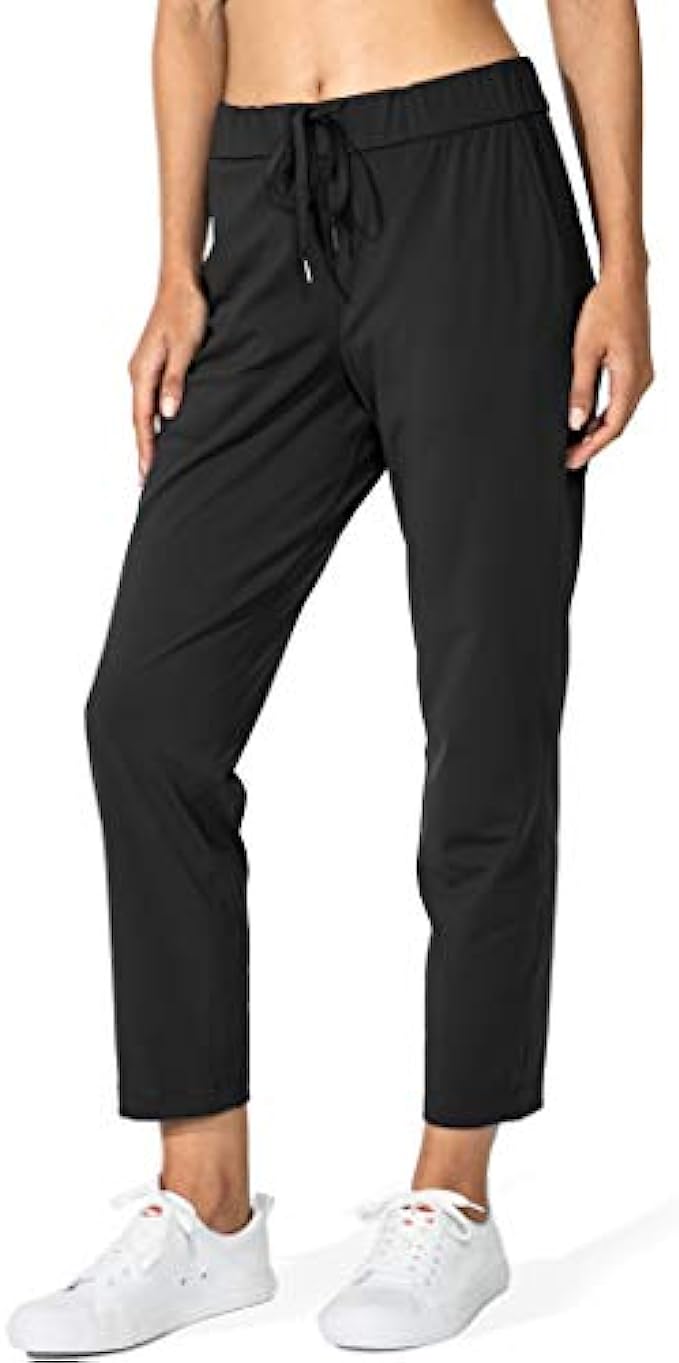 G Gradual Women's Pants with Deep Pockets 7/8 Stretch Sweatpants for Women Athletic, Golf, Lounge, Work