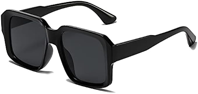 Zeelool Oversized Square Sunglasses for Women Men Simple Trendy Style Shades UV400 Protection Sun Glasses ZSP0028