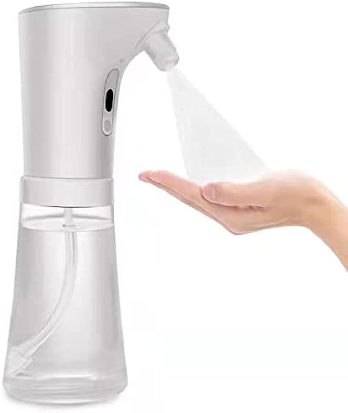iBath Alcohol Dispenser Hand Sanitizer Dispenser, Auto-induction Alcohol Sprayer Touchless Liquid Bottles 250ml 8.8OZ, 2-Level Spray Model IPX7 Waterproof, Great for Bathroom, Hospital, School, Office