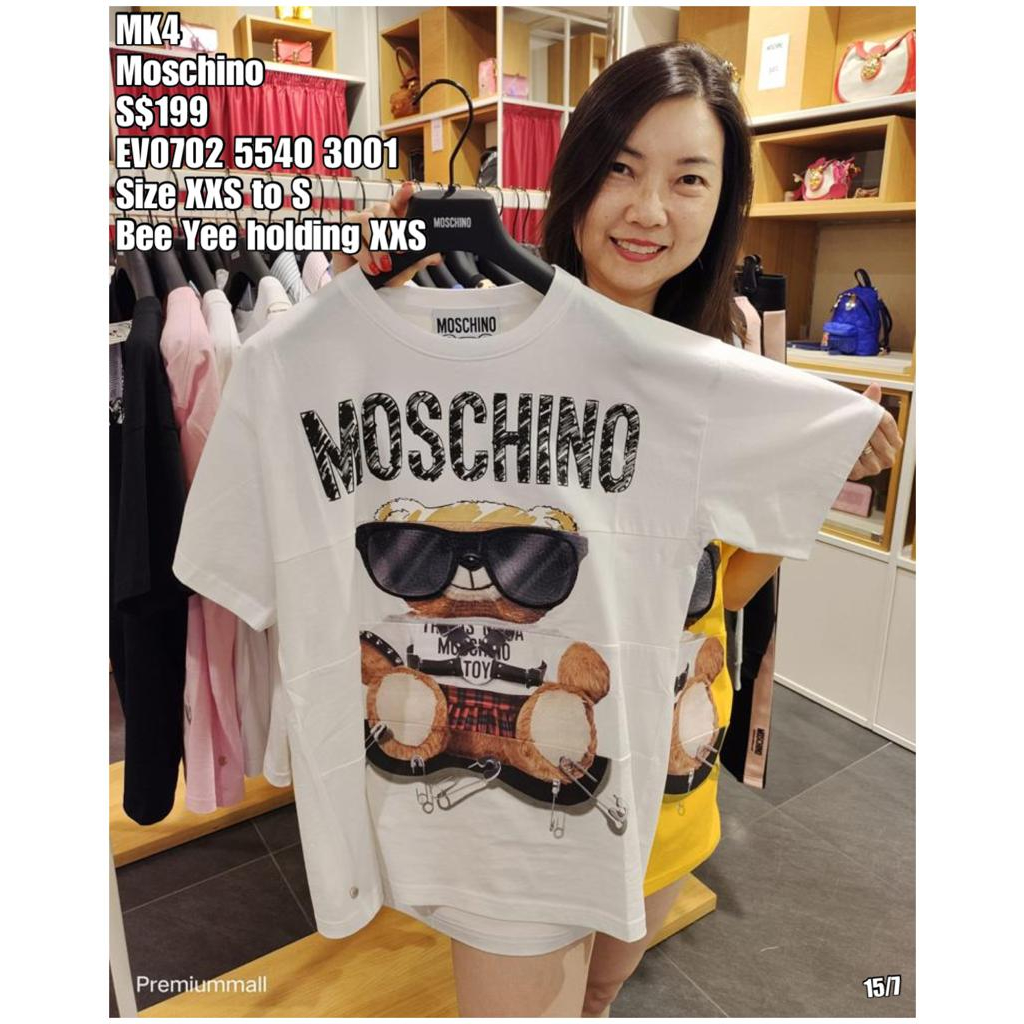 PRE-ORDER MK4 MOSCHINO EV0702 5540 3001 TSHIRT