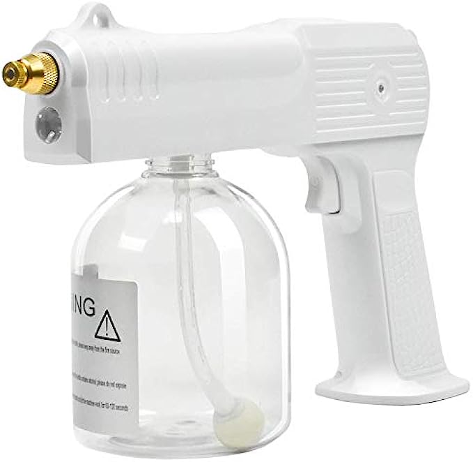 coamanug Nano Spray Fogger Rechargeable, Cordless Electric Atomizer, Steam Gun Handheld Intelligent Portable ULV Sprayer Fogger Machine for Home, Office, School or Garden