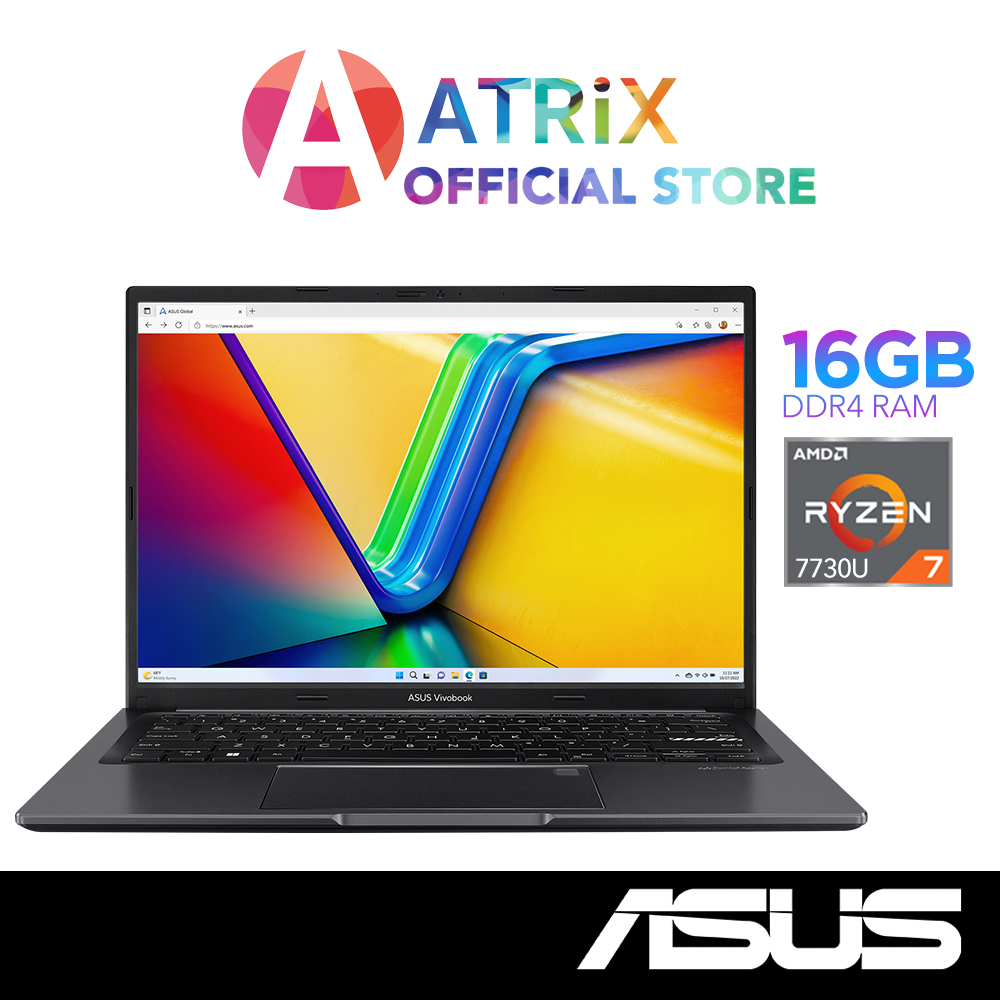 【Express Delivery】ASUS Vivobook 14 | M1405YA-LY073W | 14" FHD+ | Ryzen 7 7730U | 16GB DDR4 | 512GB SSD | Win11 | 2Y