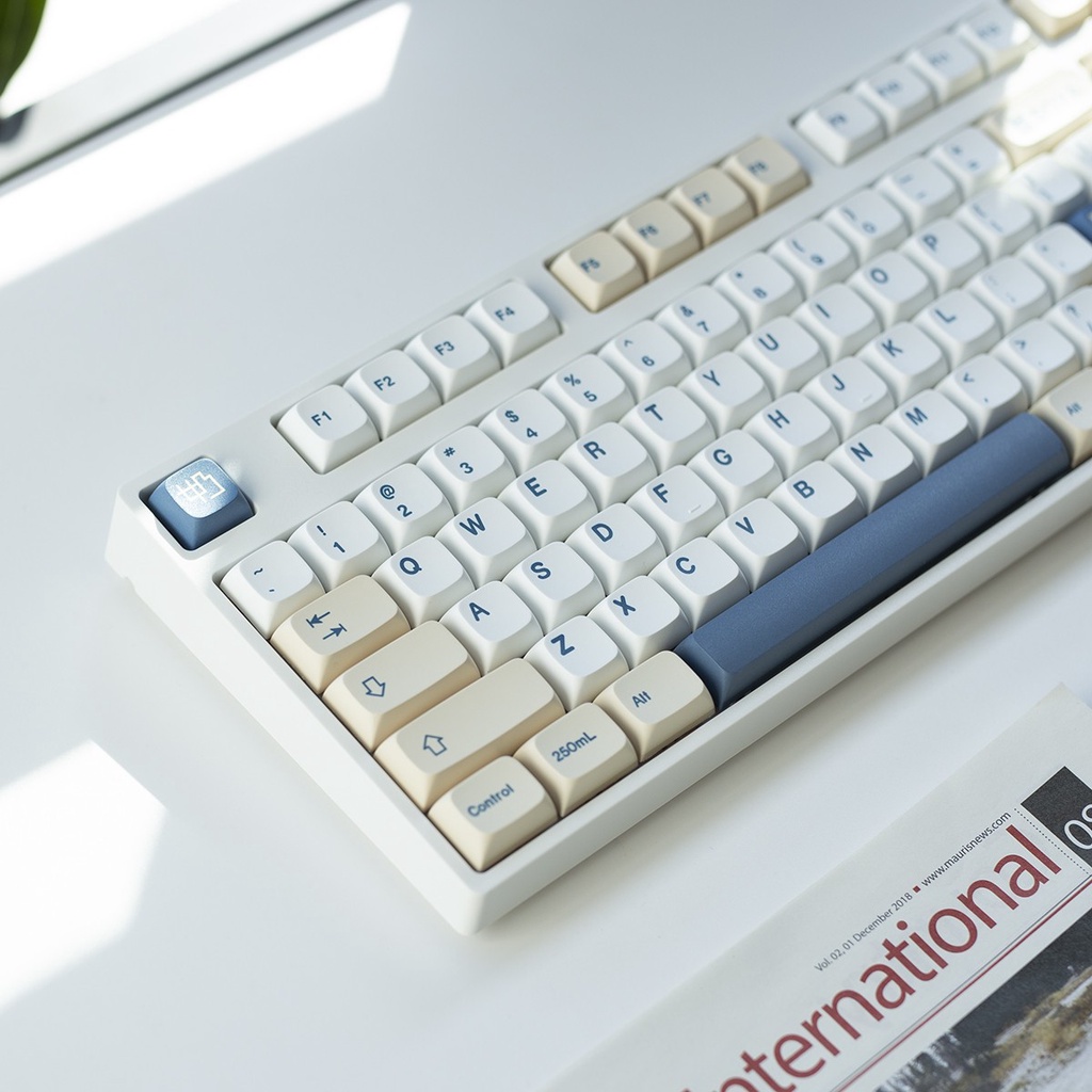 Soy Milk Keycaps Set PBT Dye-Sub Customized Mechanical Keyboard Replacement Keycap 136 Keys XDA Profile