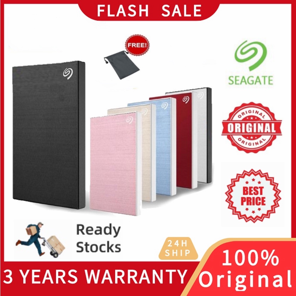 【SG】Seagate ONE TOUCH 5TB 4TB 2TB 1TB External 2.5" Portable HDD USB3 Hard Disk Drive+ 3 Years Warranty