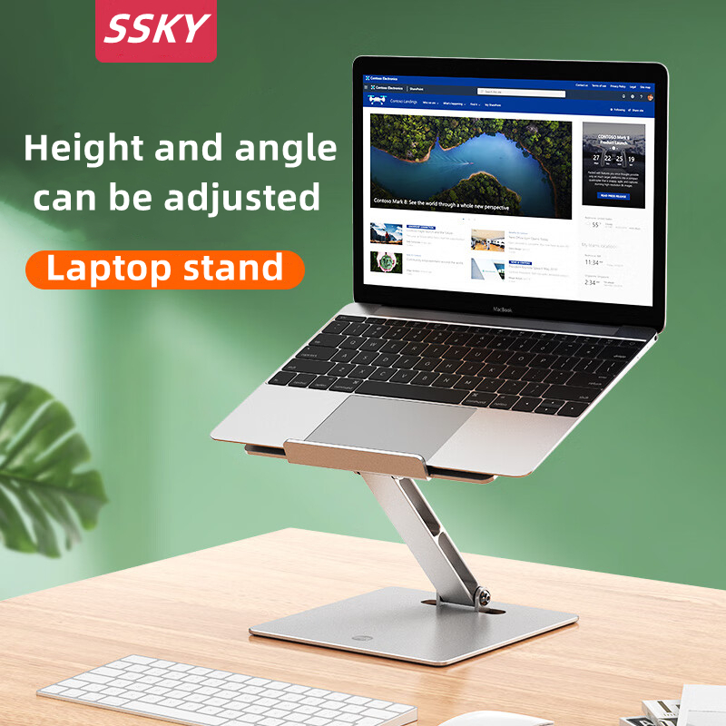 ?Local stock?SSKY小天,P10, Laptop Stand,ipad stand,All aluminum Alloy, Can adjust height and angle,Laptop holder