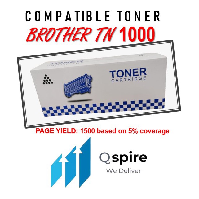 [COMPATIBLE] Brother TN-1000 TN1000 TN 1000 Toner Cartridge / Brother DR-1000 DR1000 DR 1000 Drum Unit