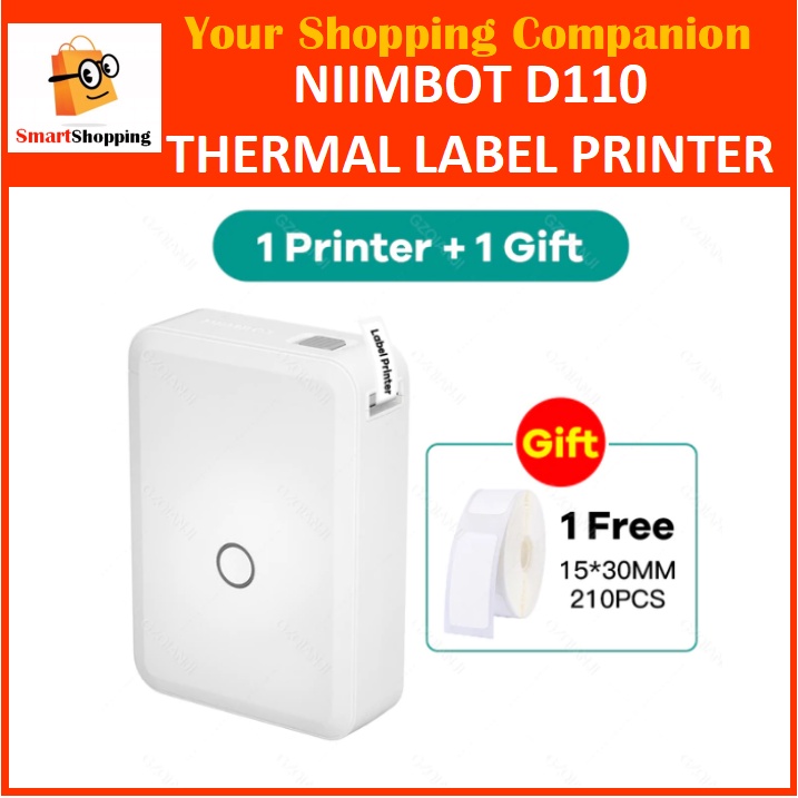 Niimbot D110 Label Printer Portable Thermal Label Maker Printer Labeller Maker