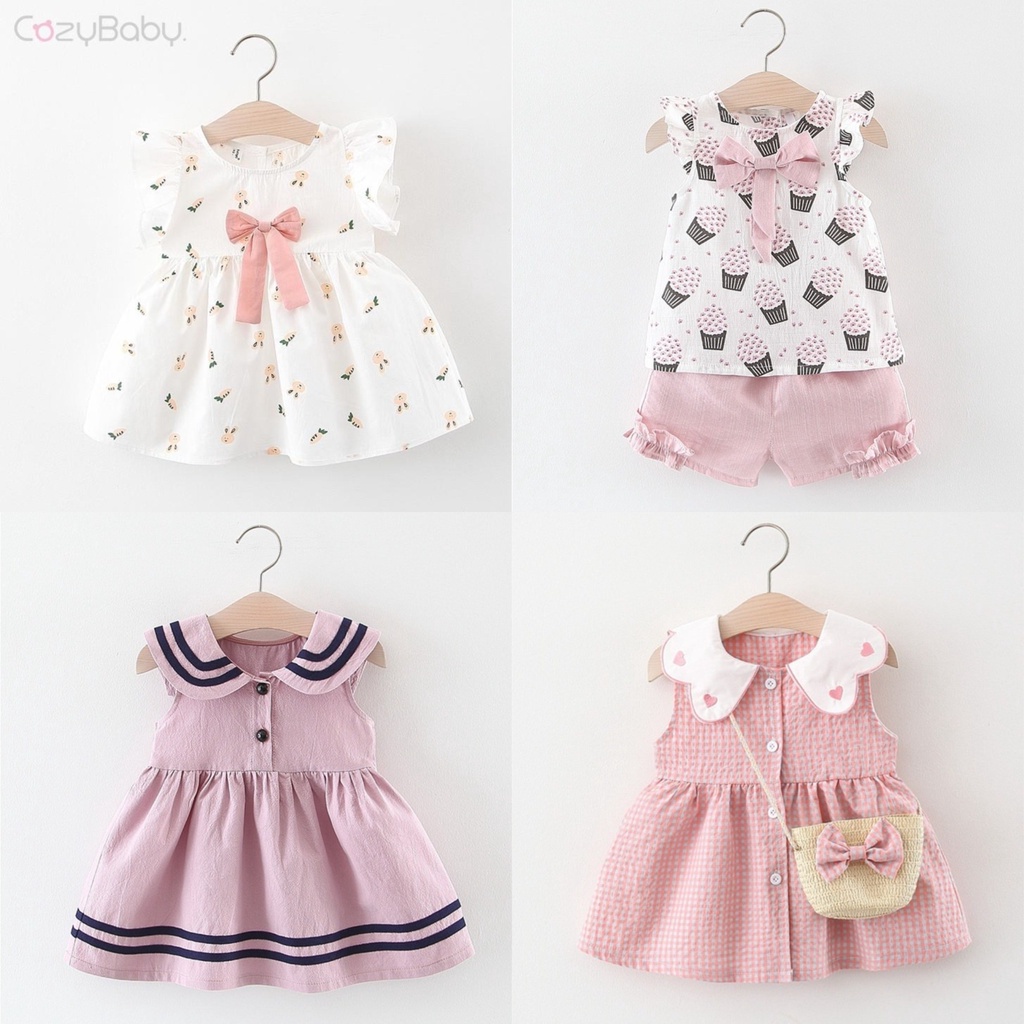 Newborn Baby Dress Summer Sleeveless Princess Girls Dress Floral Party Girls Fashion Clothes