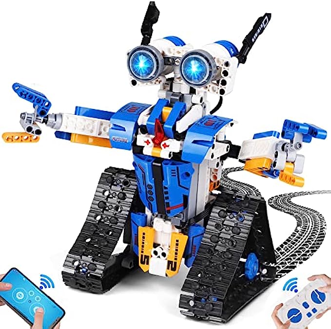 AOKESI Building Block Robot Kits, Robot Toys for 8-12 Year Old Boys Girls with APP or Remote Control, STEM Projects Educational Birthday Gifts for Kids Teens Age 8 9 10 11 12, 2022 New (507Pieces)