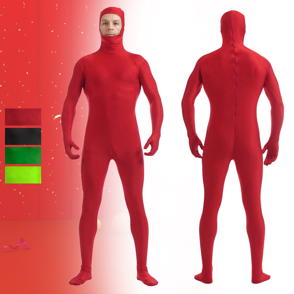 Button Like Invisible Costume Cross-Border Hot-Selling Stage Performance Costume Invisible Clothes Ninja Jumpsuit Le