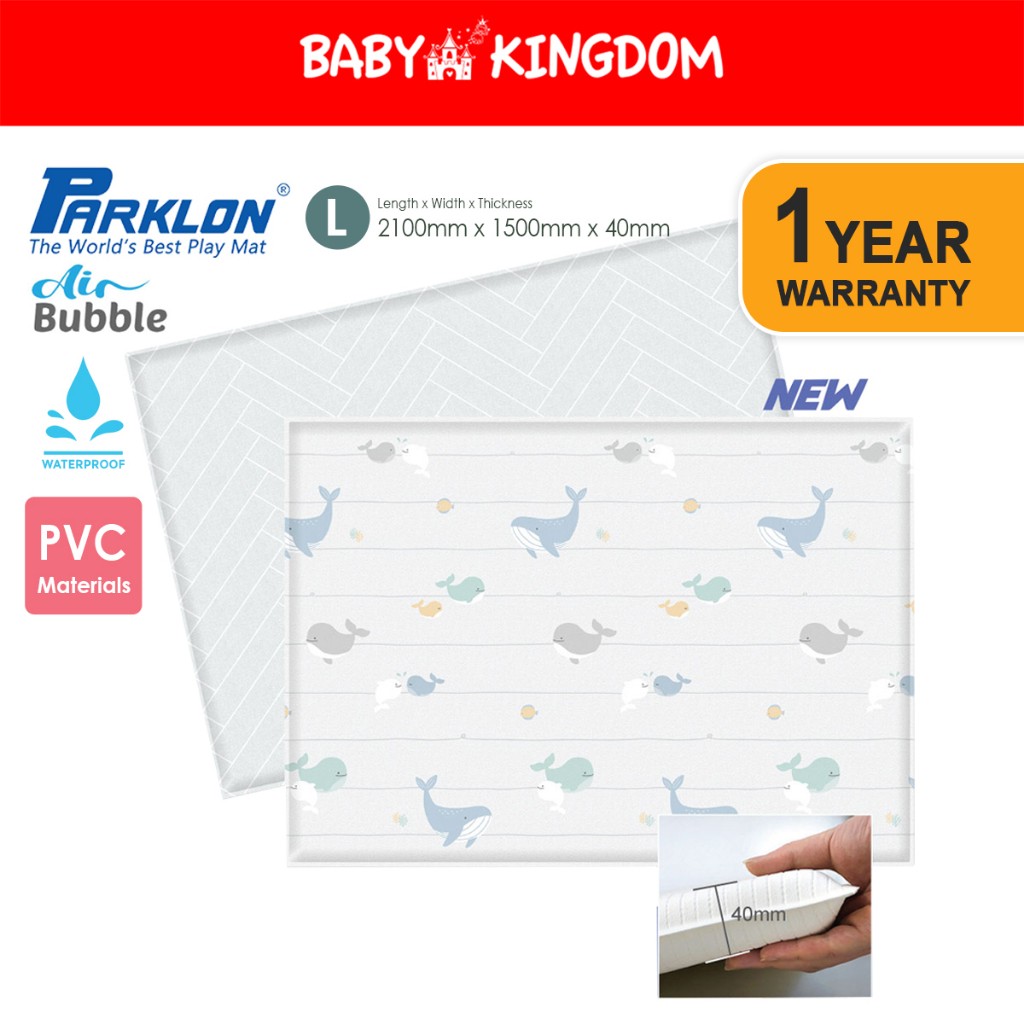 Parklon Air Bubble PVC Mat- Happy Whale (L40)