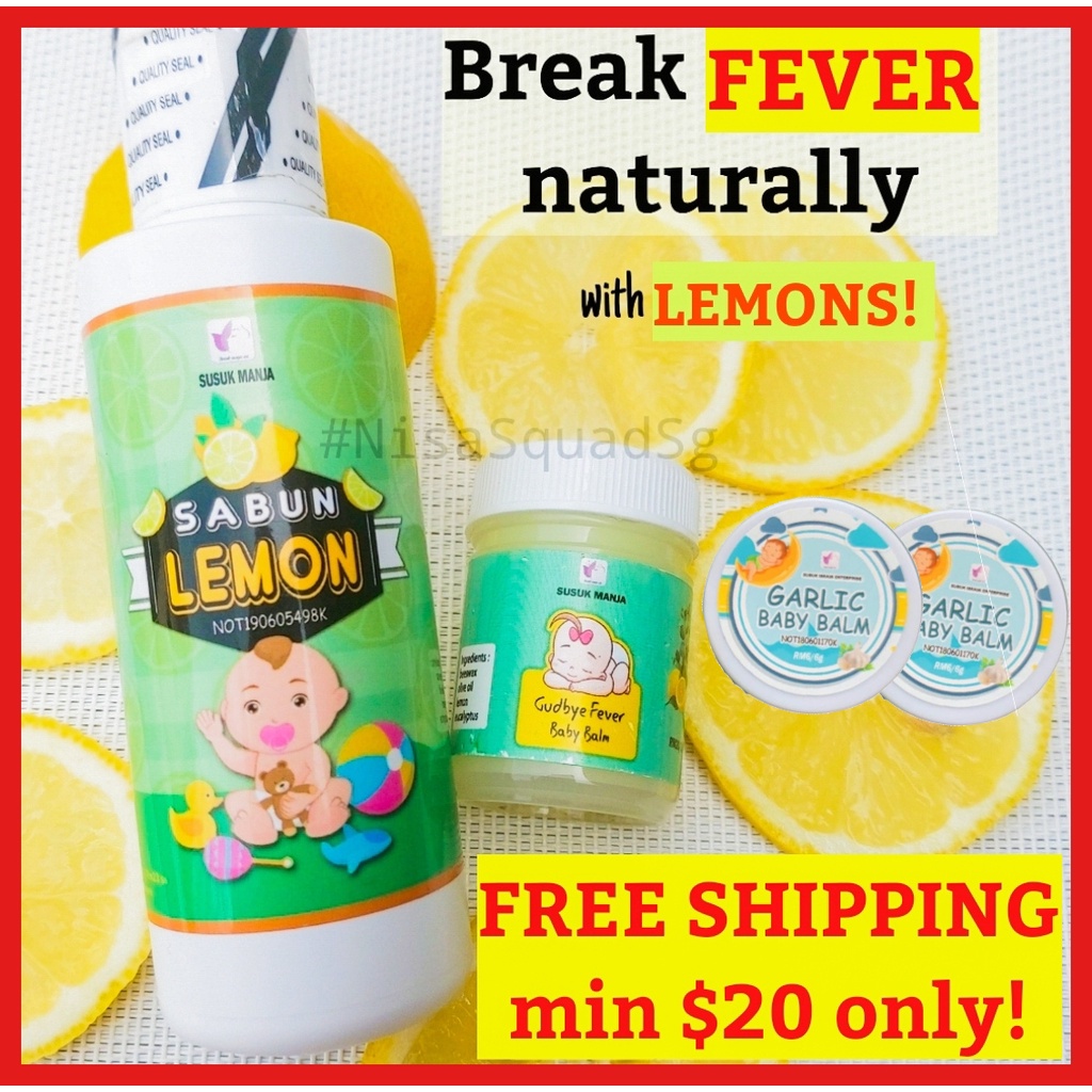?PROMO? ?Hot Selling? LEMON SOAP (Sabun Lemon) , LEMON BALM (for fever) + Garlic balm