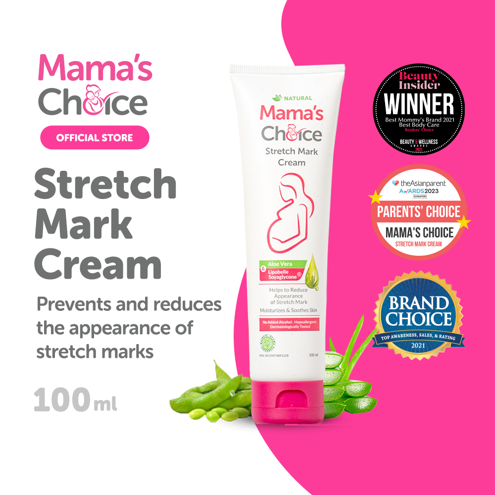Mama's Choice Stretch Mark Cream (Safe, halal and natural skincare for pregnancy)