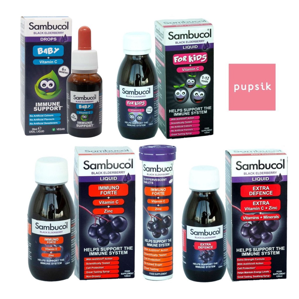 Sambucol Black Elderberry - Kids/Baby/Immuno Forte/Original/Extra Defence /Immunped / Lactogg