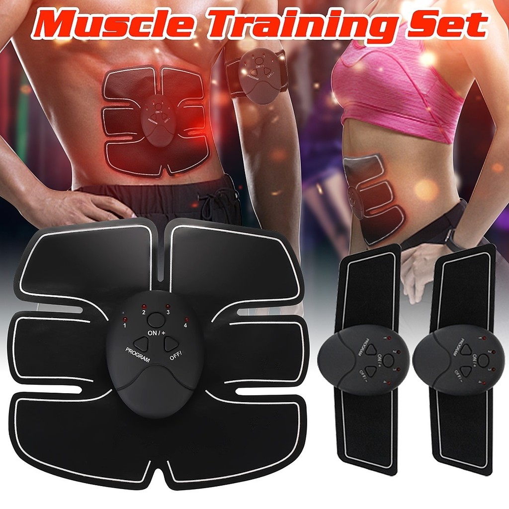 EMS ABS Abdomen Arm Waist Leg Muscle Stimulator Electrical Training Gear Trainer Fat