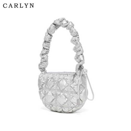 [CARLYN] Poing bag_quilting padding bag_light_shoulder bag