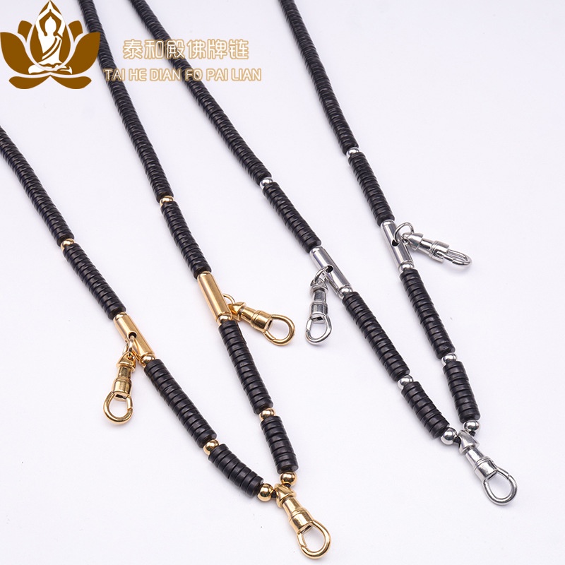 Muxi New Style Coconut Shell Amulet Chain Hang One Three Statues Five Thai Brand Beak Hook Universal Rotating Buckle Does Not Fade In Warehouse
