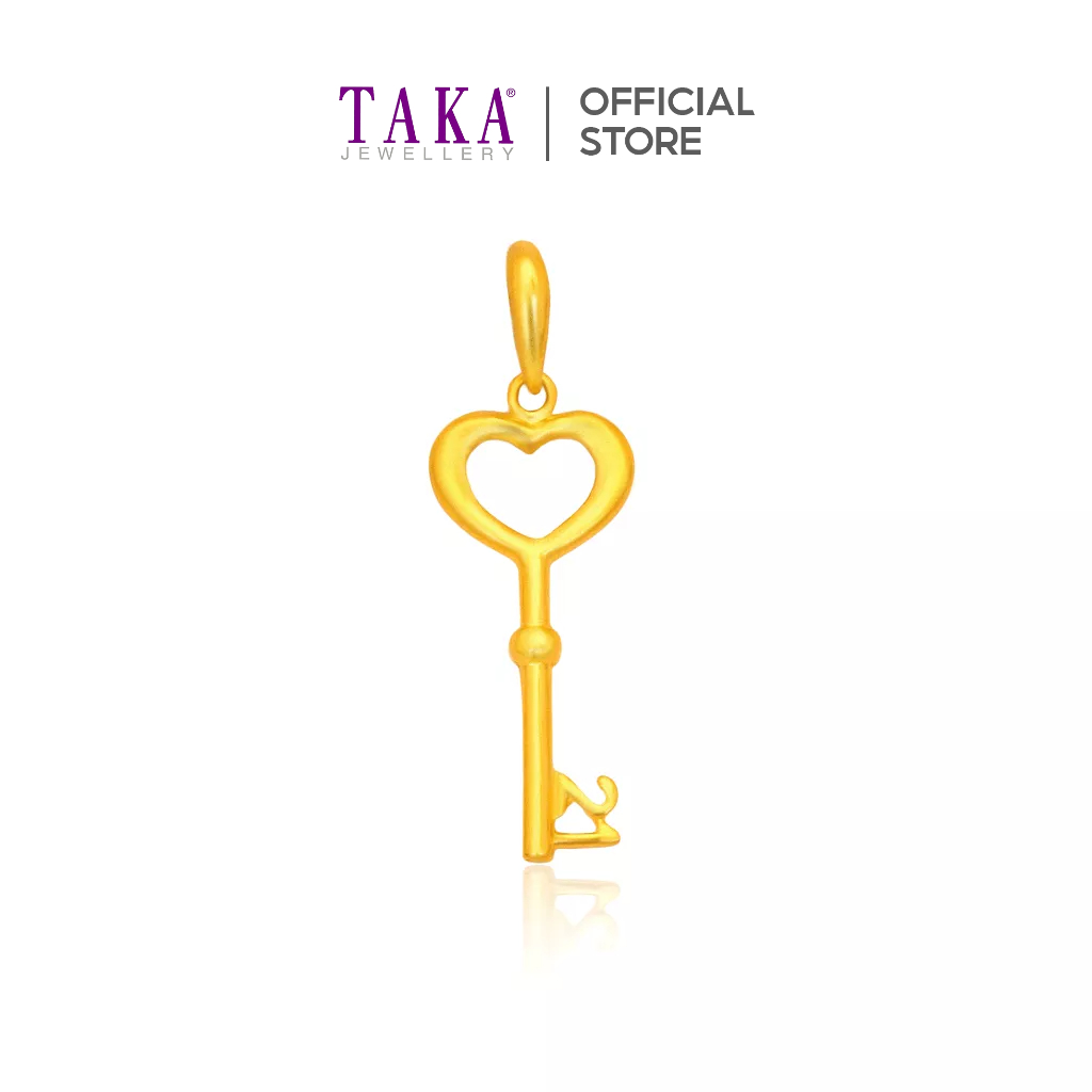 TAKA Jewellery 916 Gold Pendant Key