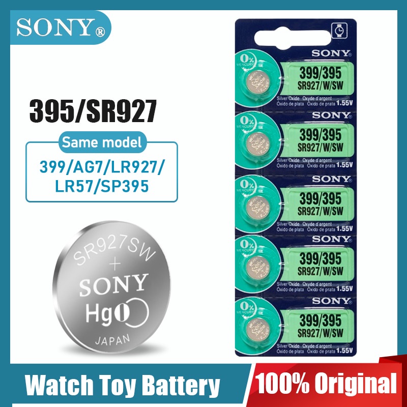 Sony 395 399 SR927SW SR927 AG7 LR927 SR927W 1.55V Silver Oxide Battery For Watch Toy Remote Control Calculator Button Coin Cell