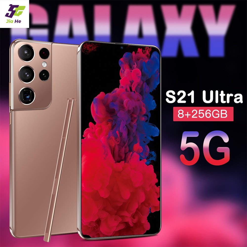 Brand new mobile phone Sale Samsung S21 Ultra 5G Smartphone Real configuration 8GB+512GB Cheap game Cellphone Sale