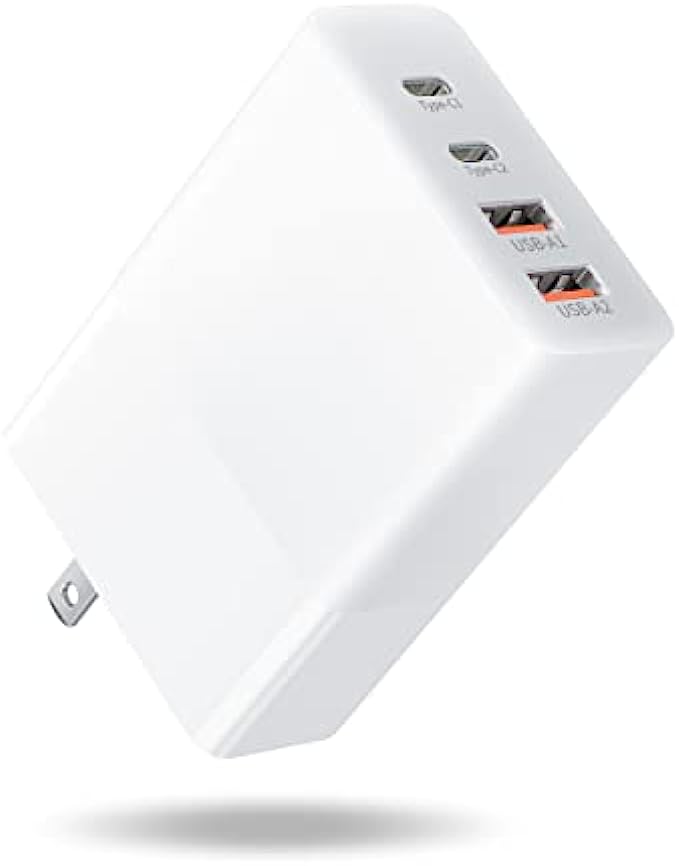 USB C Wall Charger, 120W 4-Port GaN Charger, Foldable Fast Charging Block PPS PD3.0, Hurple Multiport Fast Charger Type C for iPhone 13, Galaxy S22, Airpods, iPad Pro, MacBook Pro Air and More