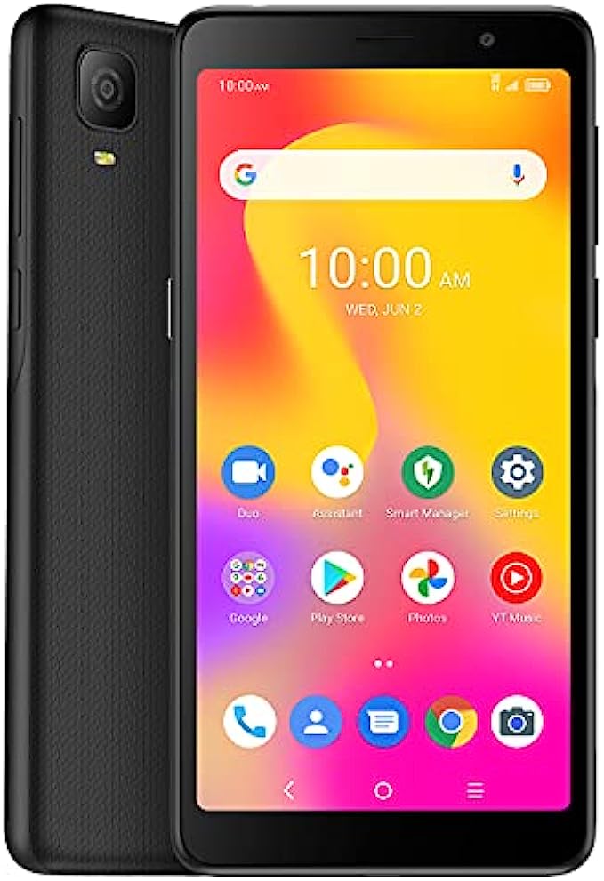 TCL A30 Unlocked Smartphone with 5.5" HD+ Display, 8MP Rear Camera, 32GB+3GB RAM, 3000mAh Battery, Android 11, Prime Black