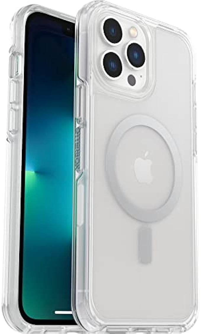 OtterBox Symmetry Series+ Clear Antimicrobial Case with MagSafe for iPhone 13 Pro Max and iPhone 12 Pro Max - Clear EX