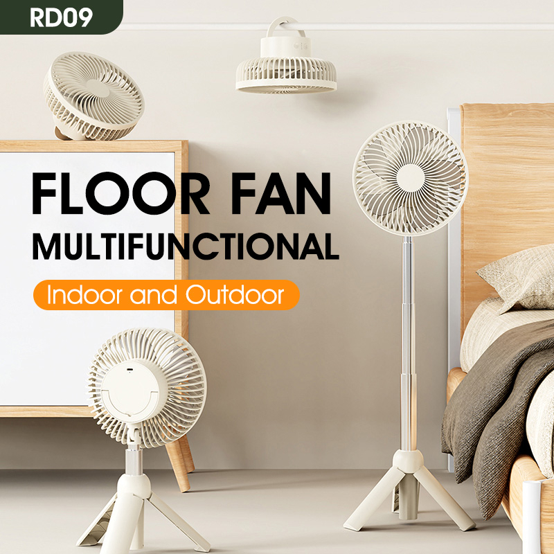 HXR Portable Fan Mini Fan Handheld Autorotate USB Indoor&amp;Outdoor Desk Fan Foldable Height Ceiling Fan Camping Small Fan