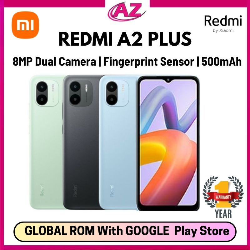 Xiaomi Redmi A2+ 4G (64GB 3GB) Local Set | Fingerprint Sensor | 2GB RAM Extension | Redmi A1+ 4G (32GB 2GB) 2022 Model