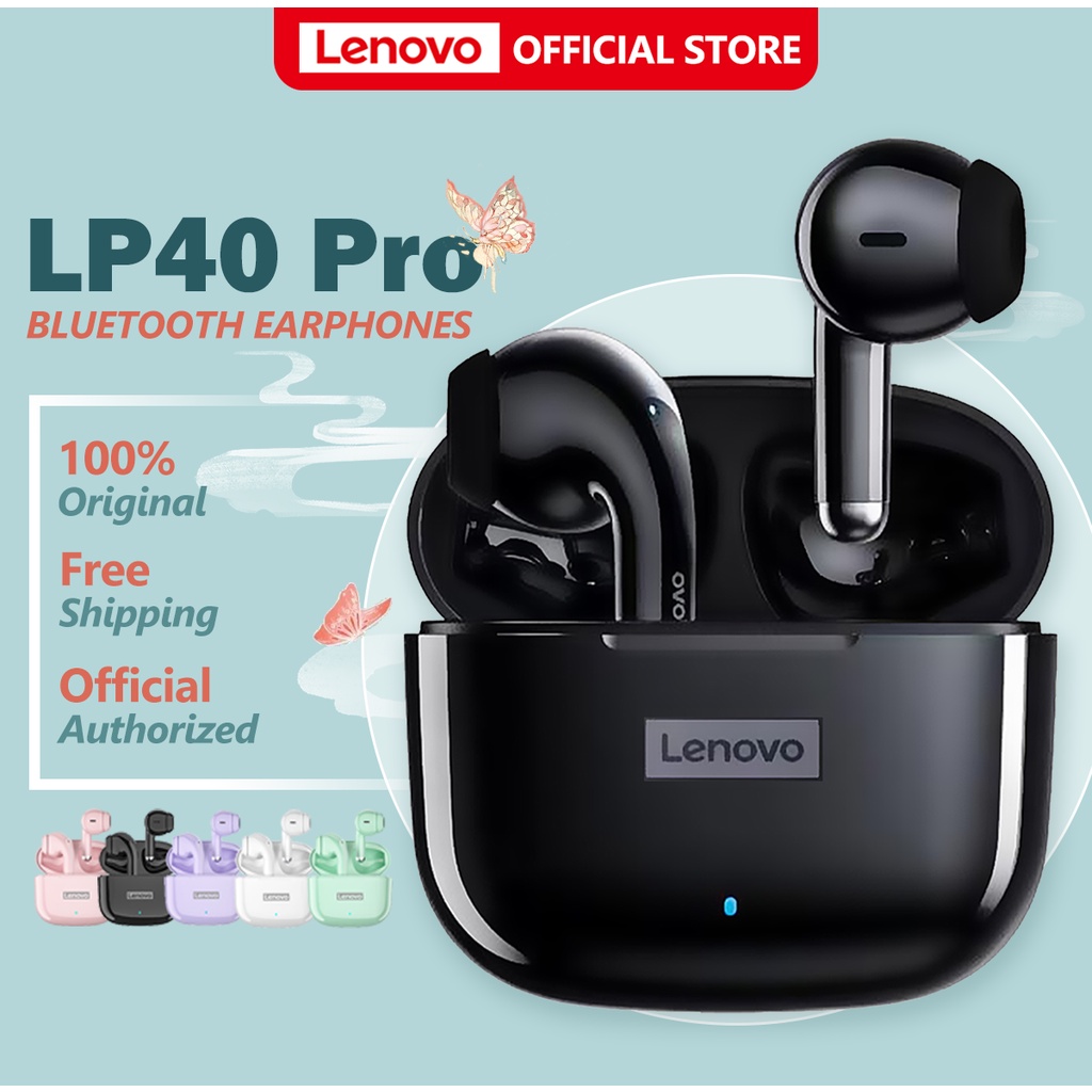 Lenovo LP40 Pro LP40 True wireless Earphone Bluetooth 5.0 Low latency  TWS HD Music With Microphone IPX5
