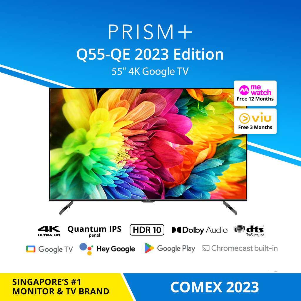PRISM+ Q55 Quantum Edition [2023 Edition] | 4K Google TV | 55 inch | Quantum Colors | Inbuilt Chromecast | HDR10