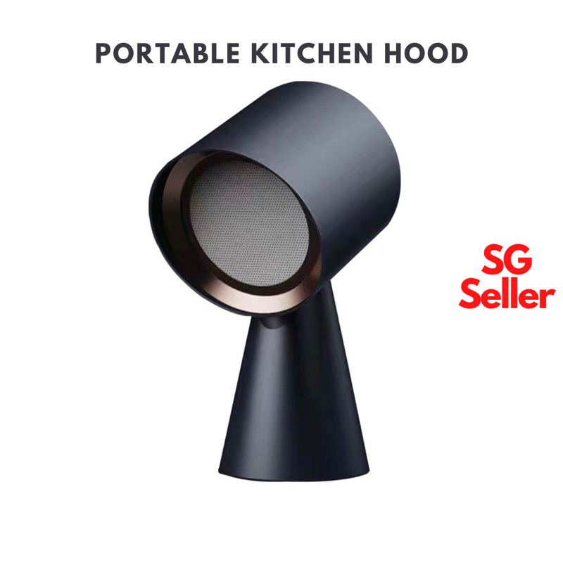 Haotaitai Portable Range Hood Steamboat Hot Pot BBQ Mookata Barbecue Party Desktop Chimney
