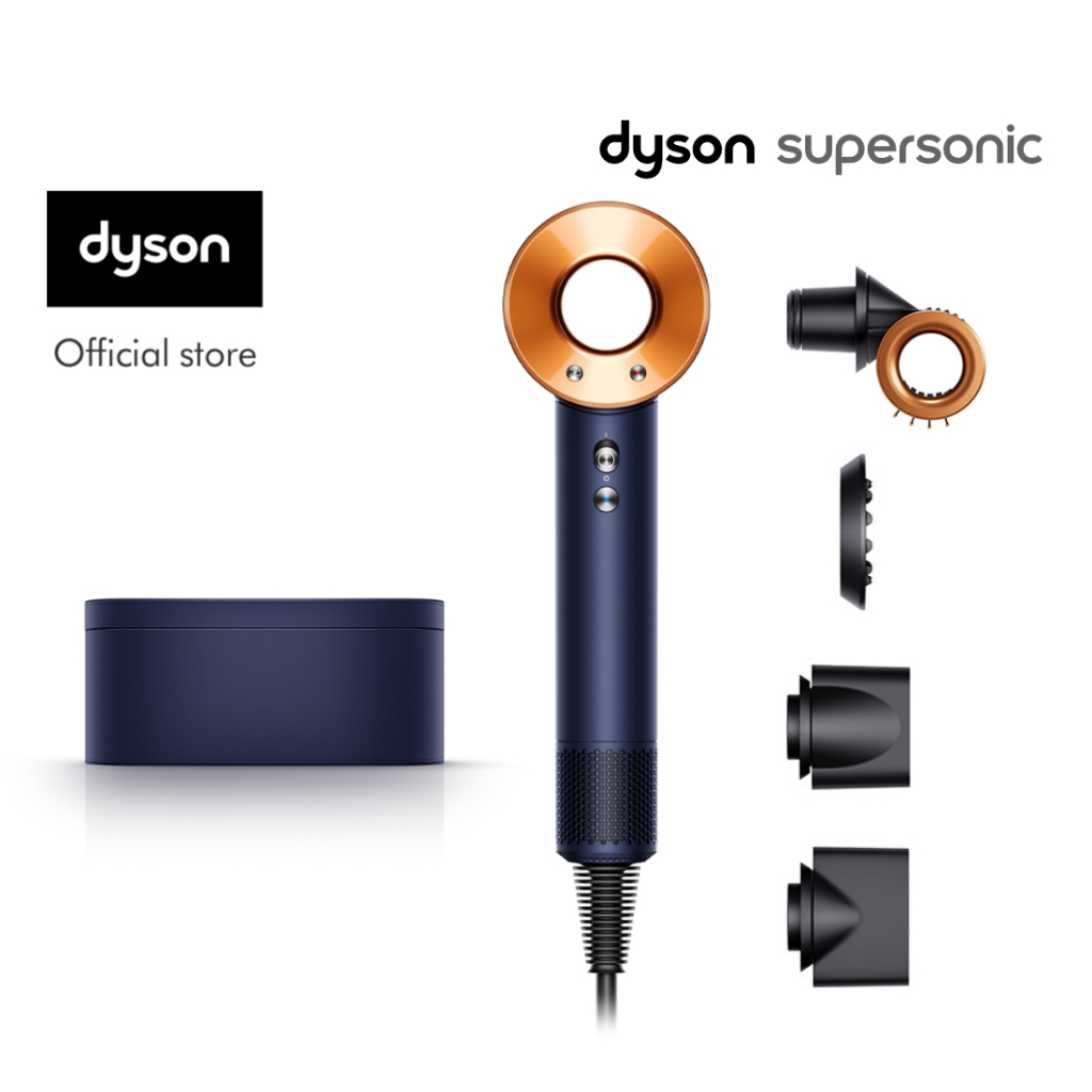 Dyson Supersonic ™ Hair Dryer HD15 (Prussian Blue/Rich Copper) with Flyaway Smoother (NEW)