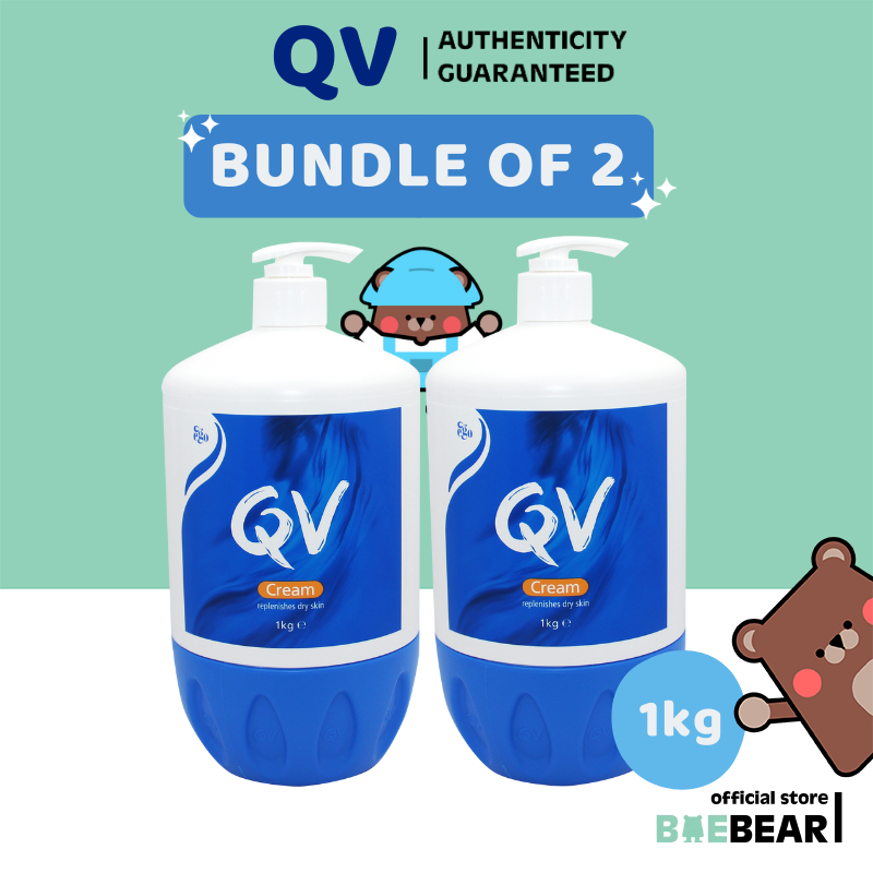 EGO QV Cream 1kg (Bundle of 2) Moisturize Skin | Replenish Dry Skin [Baebear]