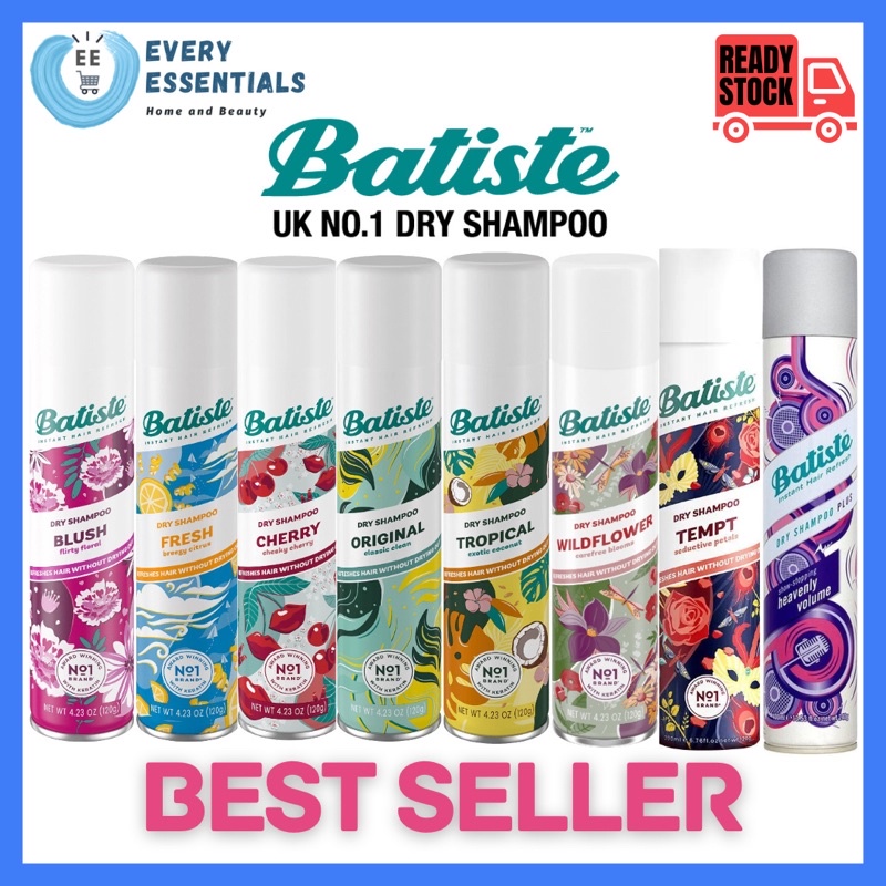 (VALUE BUY) CHEAPEST! BATISTE DRY SHAMPOO 200ML/50ML