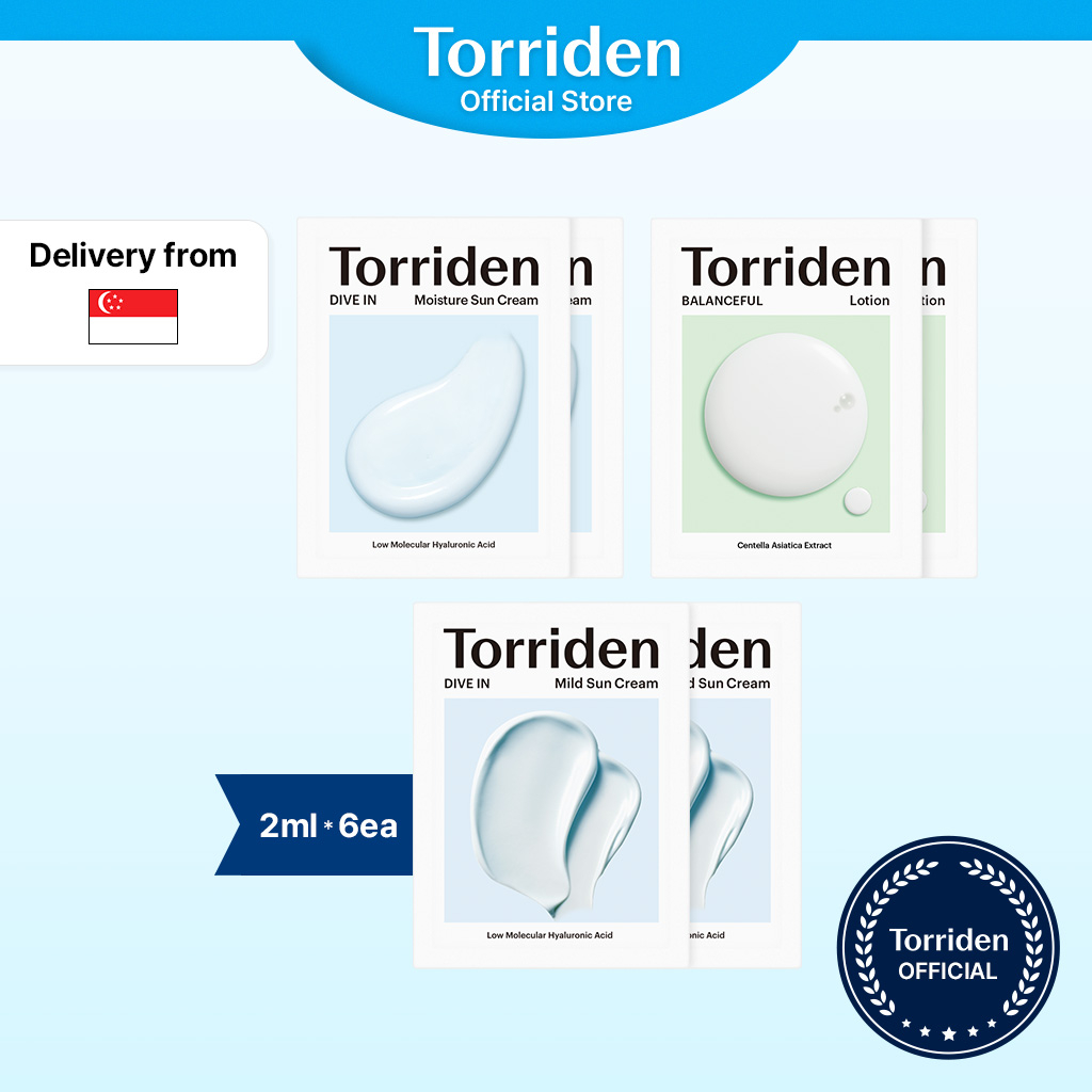[Torriden Official]  Torriden Sunscreen for mild care, moisture care, tone up care, uv protection, 2ml