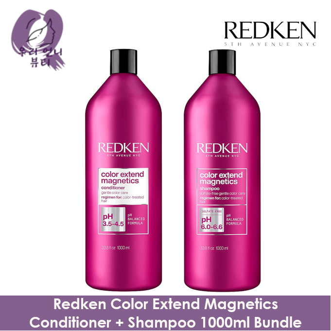 Redken Color Extend Magnetics Conditioner + Shampoo 1000ml Bundle