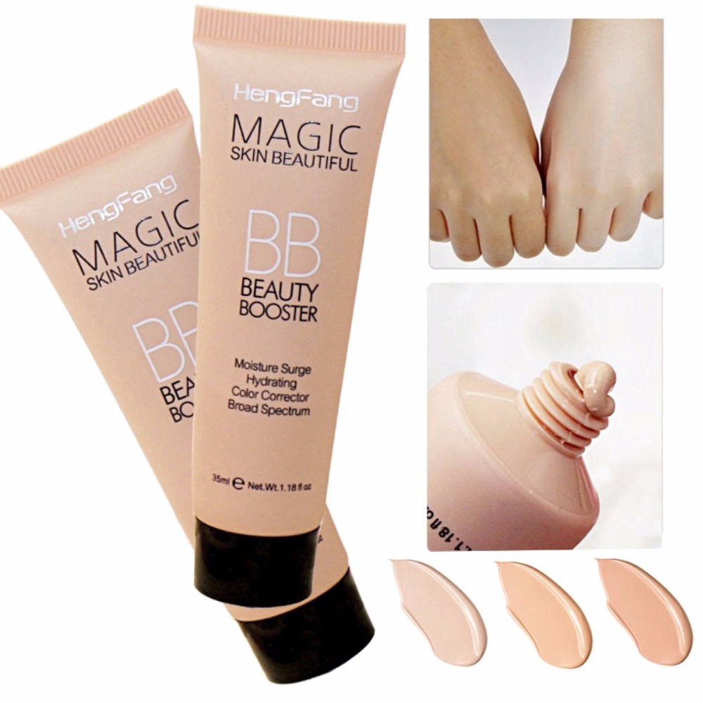 Natural Brightening BB Cream / Facial Makeup Base Foundation / Long Lasting Waterproof Whitening Concealer Cream / Face Moisturizing Primer Beauty Cosmetics
