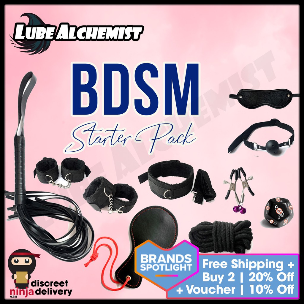 BDSM LubeAlchemist 10 PCS SM Beginner Full Set Adult Sex Toys Foreplay For Couple Erotic Wearable Sexy Shop