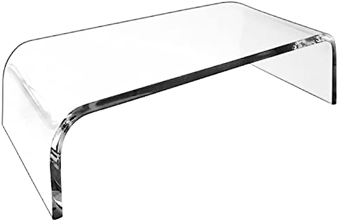 AMT Premium Acrylic Monitor Stand Clear Monitor Stand Clear Monitor Riser Laptop/PC/Multimedia Monitor Stand for Home Office(Medium)
