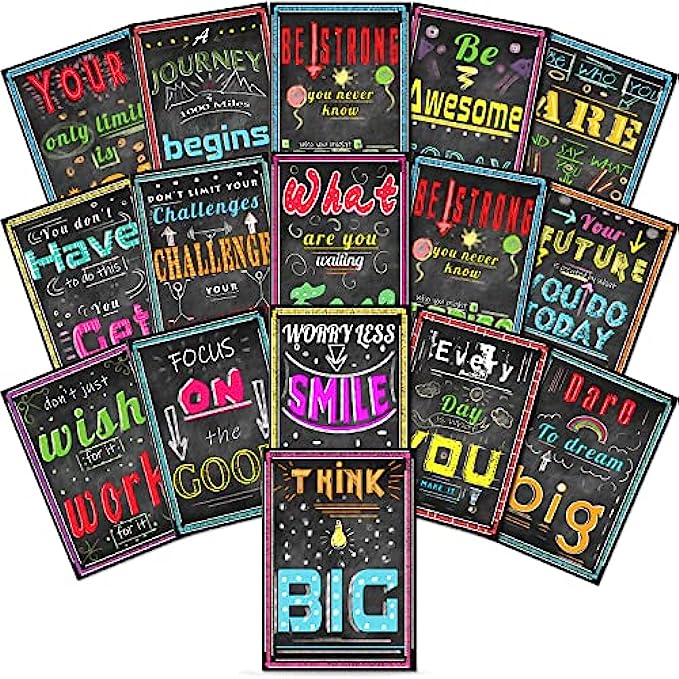 Inspirational Notepads Mini Motivational Notebook - 16 Bulk Pack Journal Pocket Notepads for School Office Home Travel Gift Supplies, Coworkers, Party Favors, Little Notebooks for kids