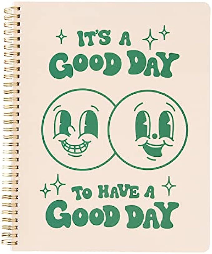 Cute Large Spiral Notebook with Lined Paper, 8.75 x 11 inches, Aesthetic Notebook College Ruled Pages, Back to School Supplies, Wire Bound Journal for Office Work