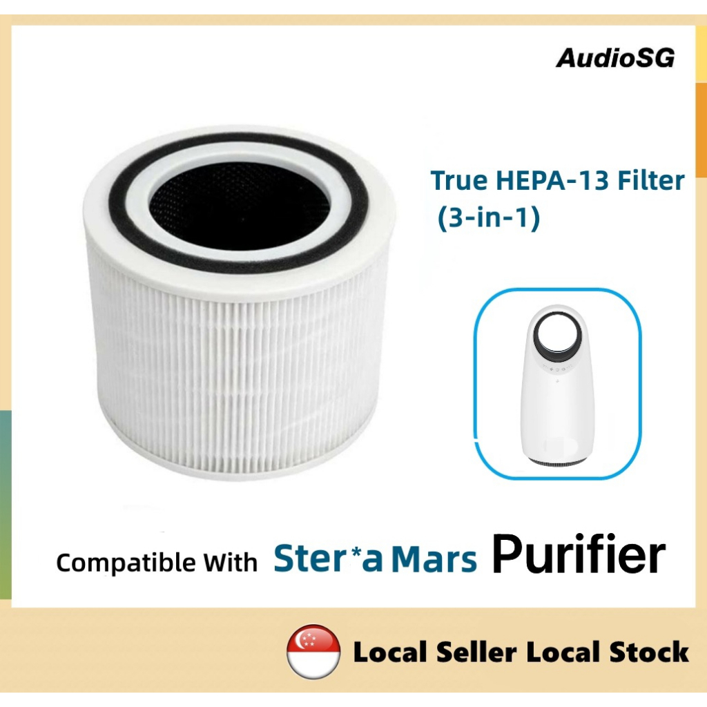 Local Seller Local Stock Ste*ra Mars Air purifier True HEPA-13 compatible Filter (3-in-1)